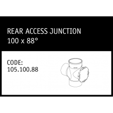 Marley Solvent Joint Rear Access Junction 100 x 88° - 105.100.88